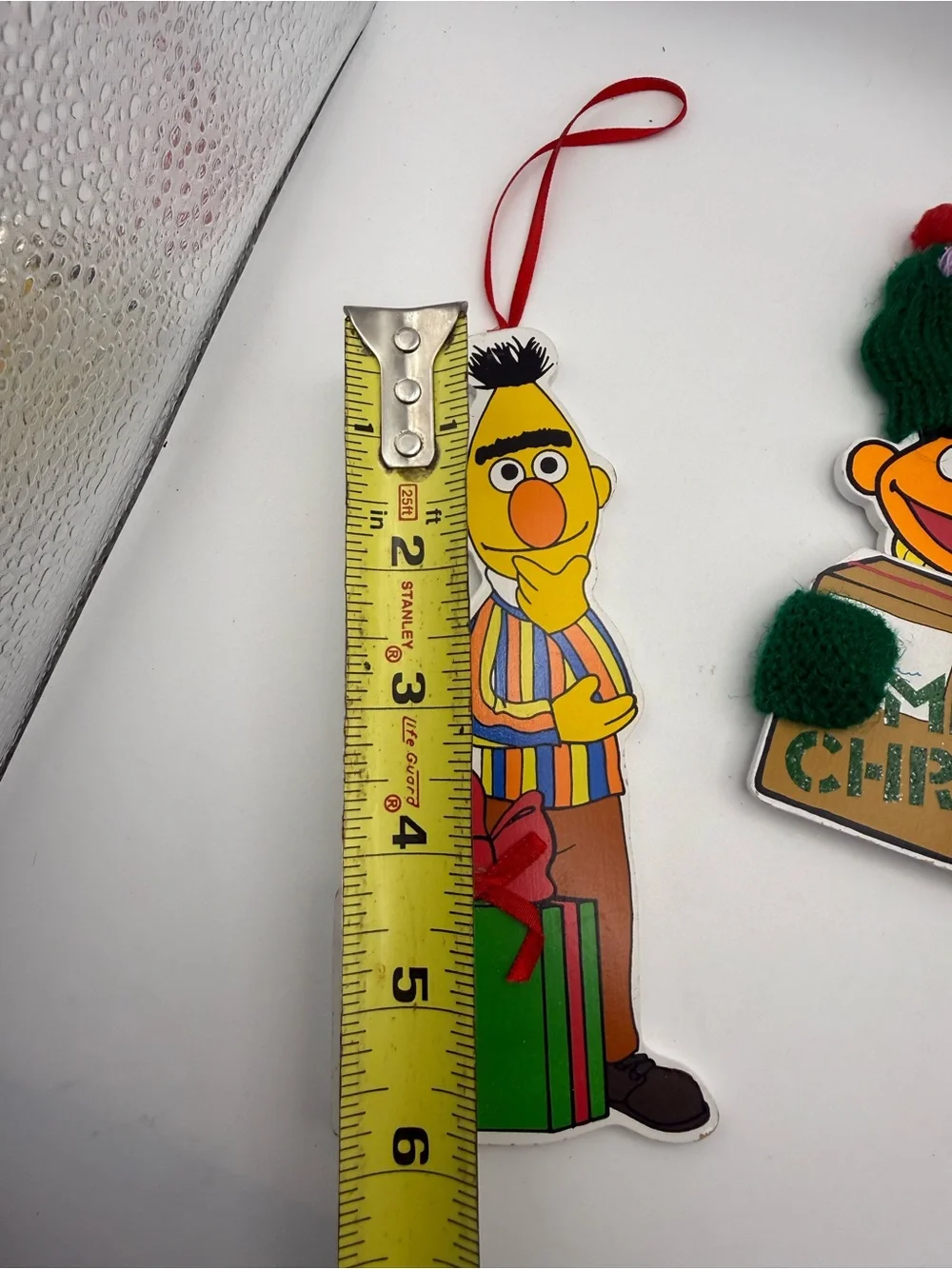 Sesame Street Elmo, Ernie & Bert Merry Christmas Hanging Ornament lot